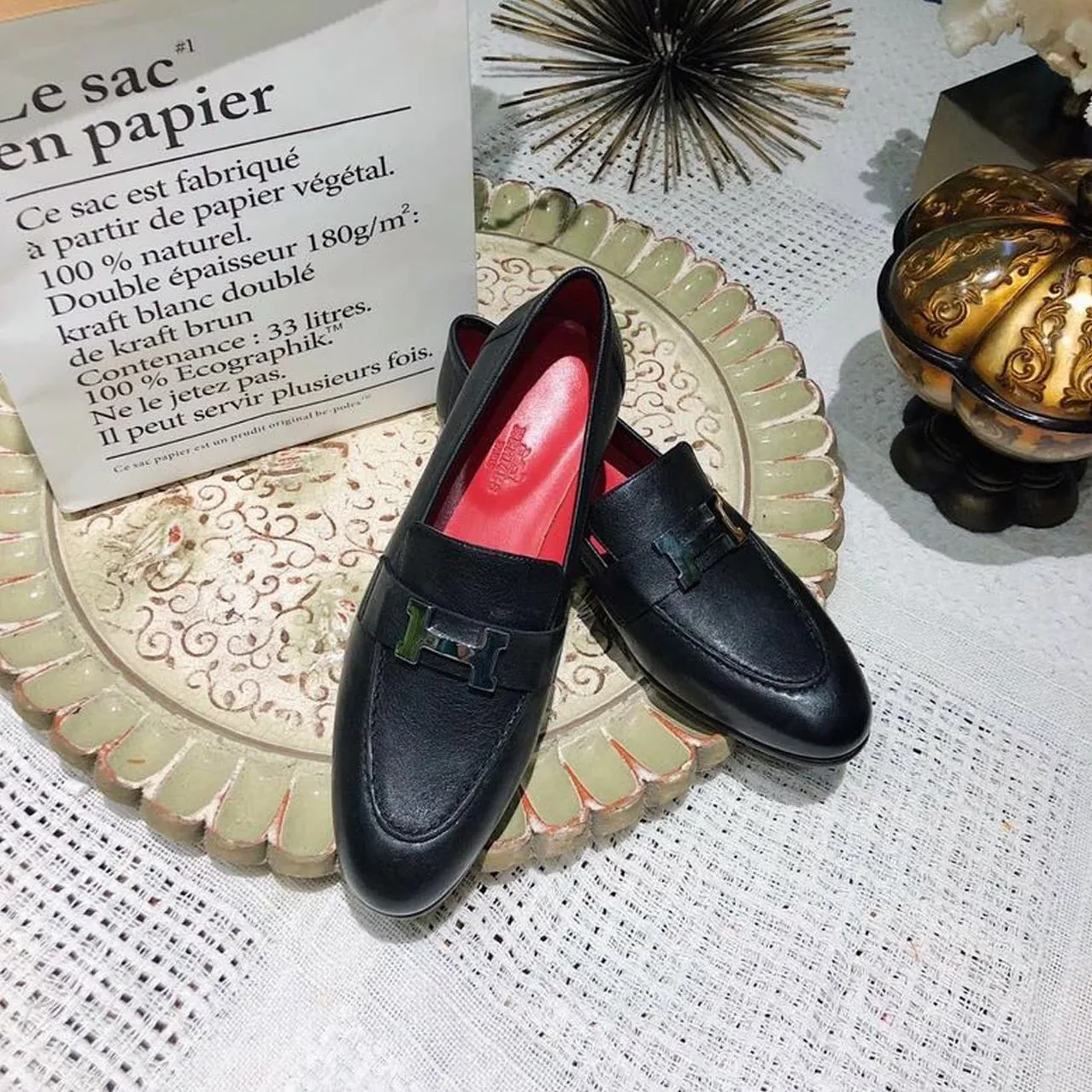 Hermes Dalhia Loafers Black Hermes Dalhia Loafers Black