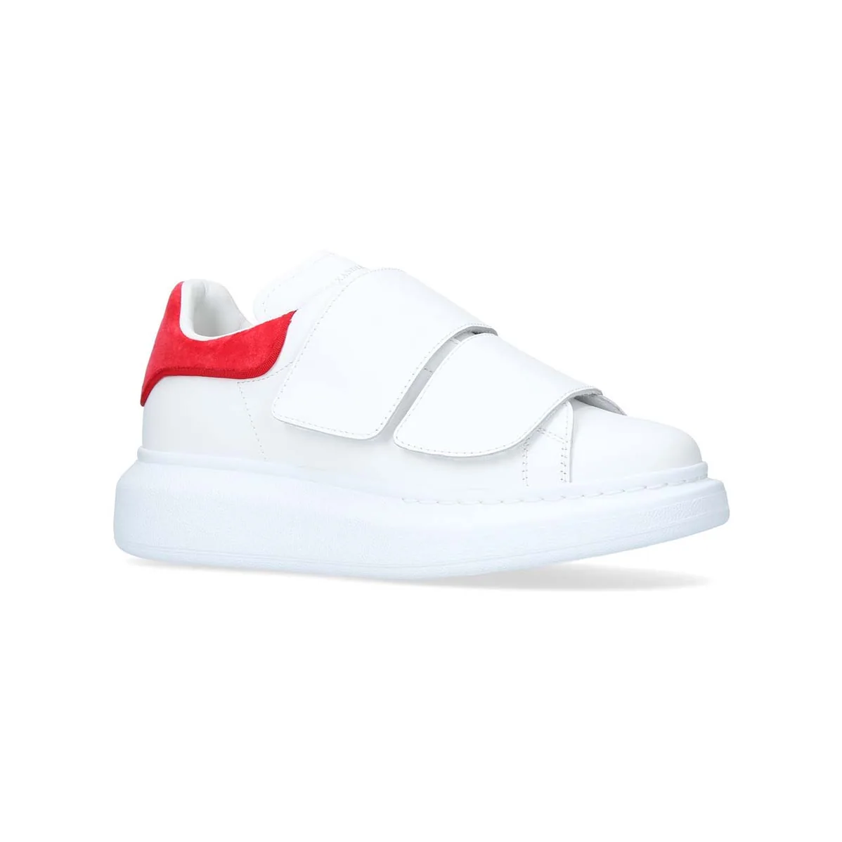 Alexander Mcqueen Oversized Sneaker with Double-Strap Shoes for Women in Red