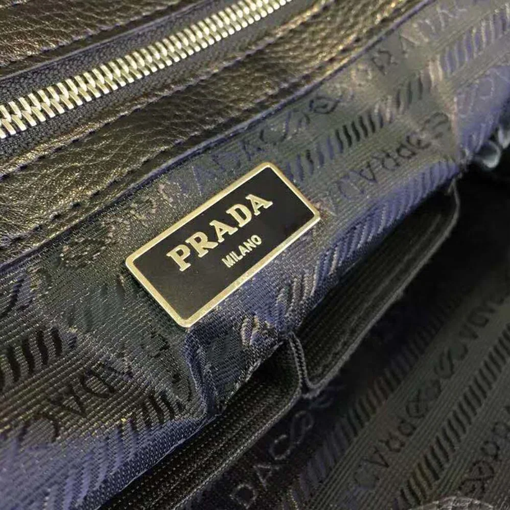 Prada Saffiano Leather Briefcase Bag for Men in Black Prada Saffiano Leather Briefcase Bag for Men in Black