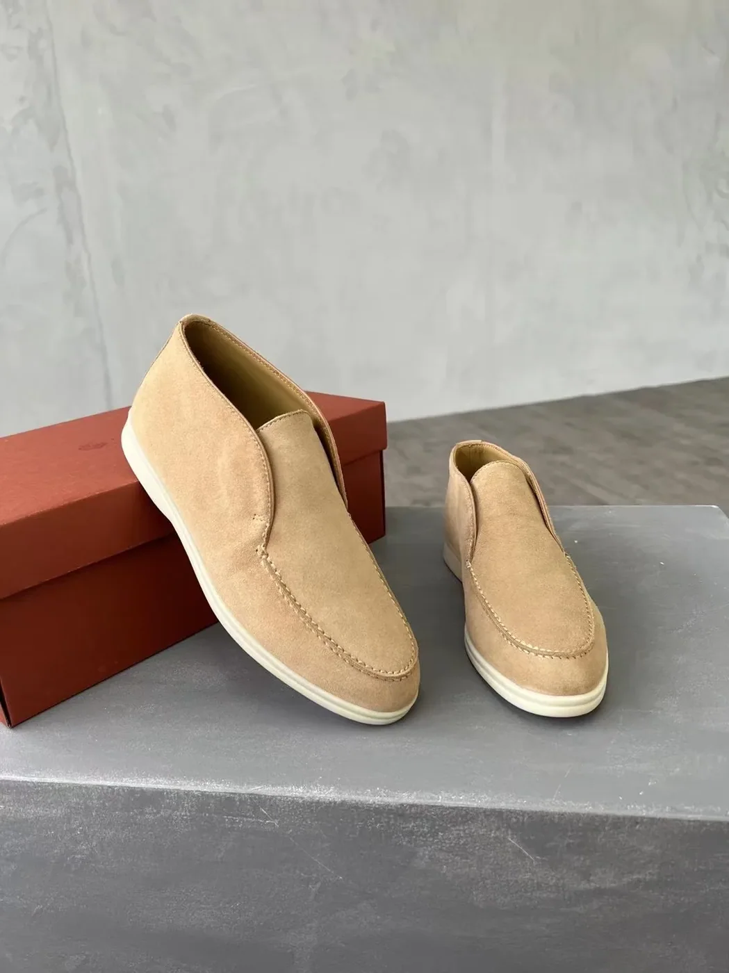 Loro Piana Open Walk Boots Sandstone – FAE9959