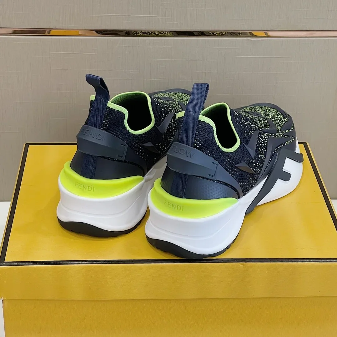 FD Fendi Flow Running Sneakers Blue 7E1504AKX3F1IXP FD Fendi Flow Running Sneakers Blue 7E1504AKX3F1IXP