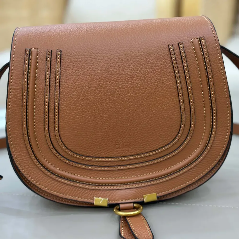 Chloe Small Marcie Saddle Bag is Crafted Leather for Women Chloe Small Marcie Saddle Bag is Crafted Leather for Women