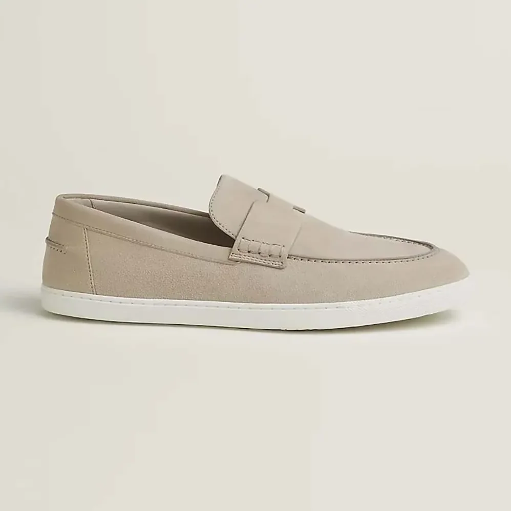 Hermes Job Loafer Beige Lambskin Insole and Lining for Men Hermes Job Loafer Beige Lambskin Insole and Lining for Men
