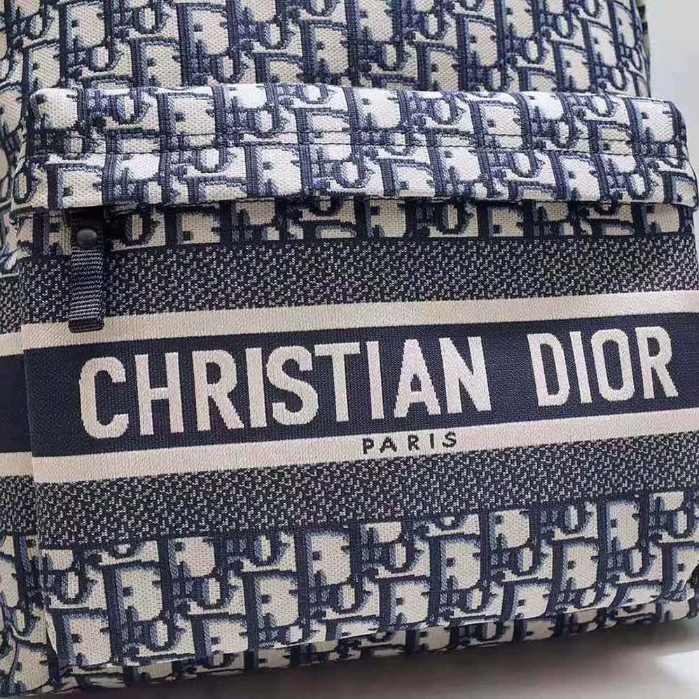 Dior Travel Backpack Blue Dior Oblique Technical Jacquard for Men Dior Travel Backpack Blue Dior Oblique Technical Jacquard for Men