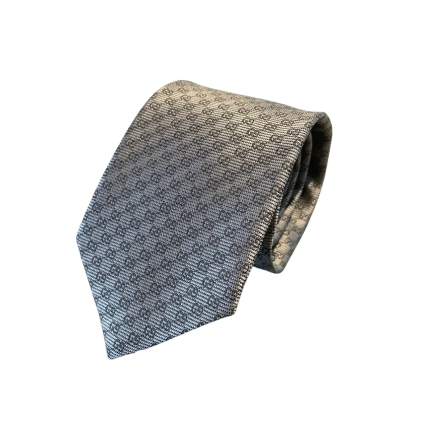 Gucci Monogram Interlocking G Jacquard Tie Light Grey Gucci Monogram Interlocking G Jacquard Tie Light Grey
