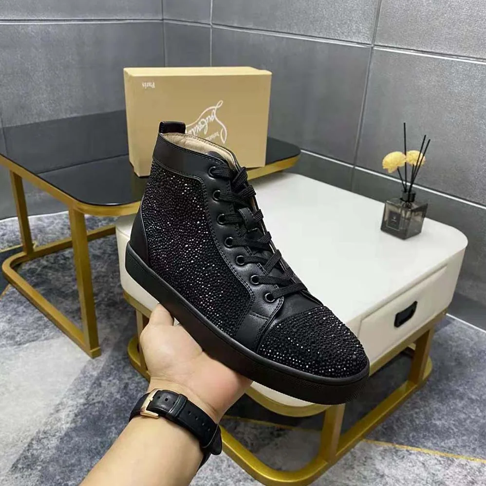 Christian Louboutin Louis Strass for Men in Black