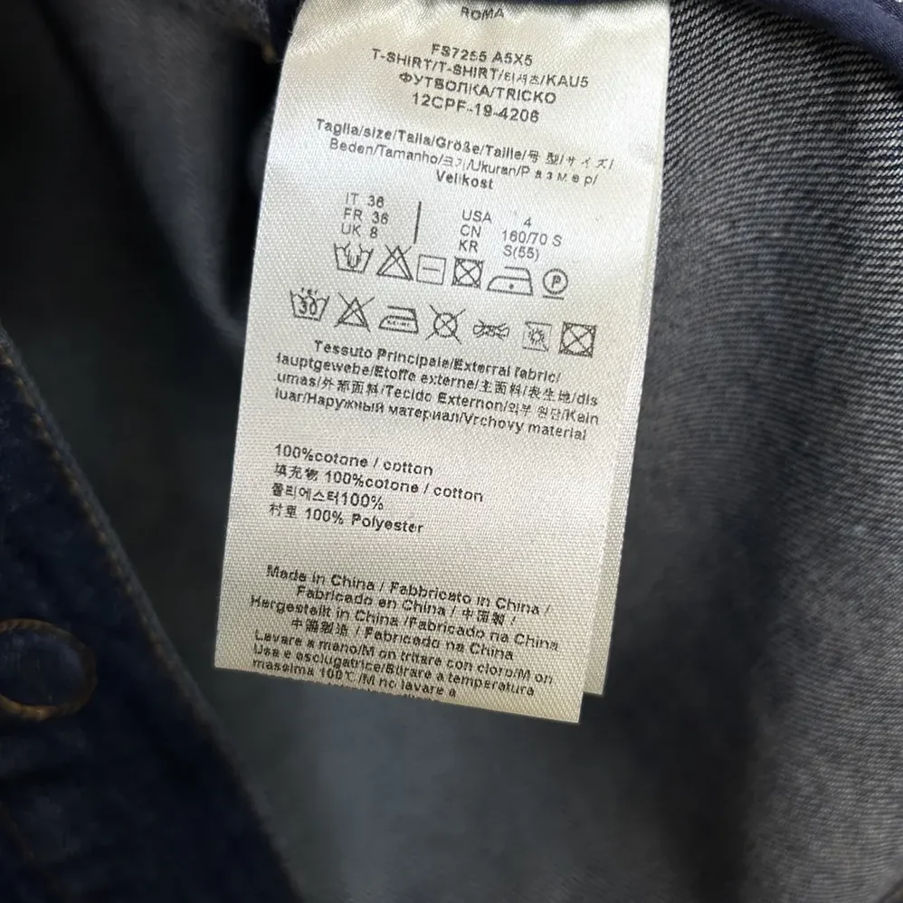 Fendi Dark Blue Denim Go for Women in To Jacket