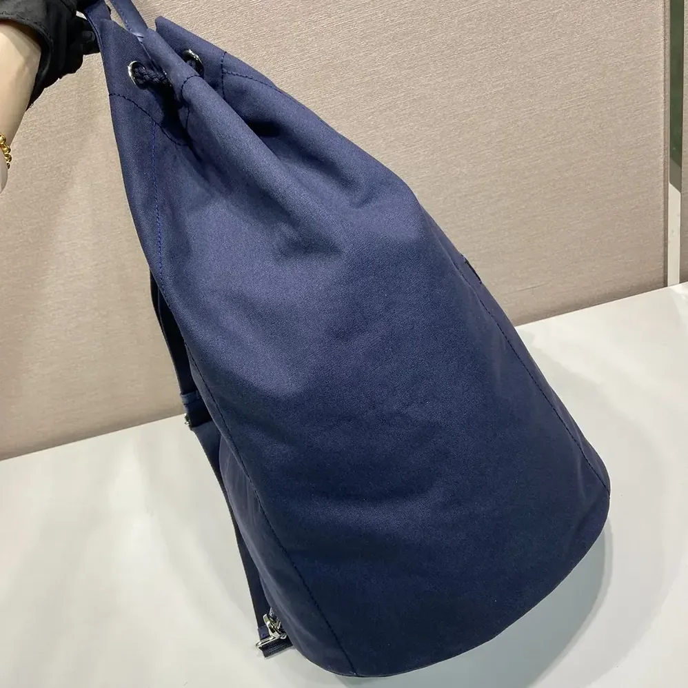 Prada Canvas Drawstring Duffle Bag for Unisex in Navy