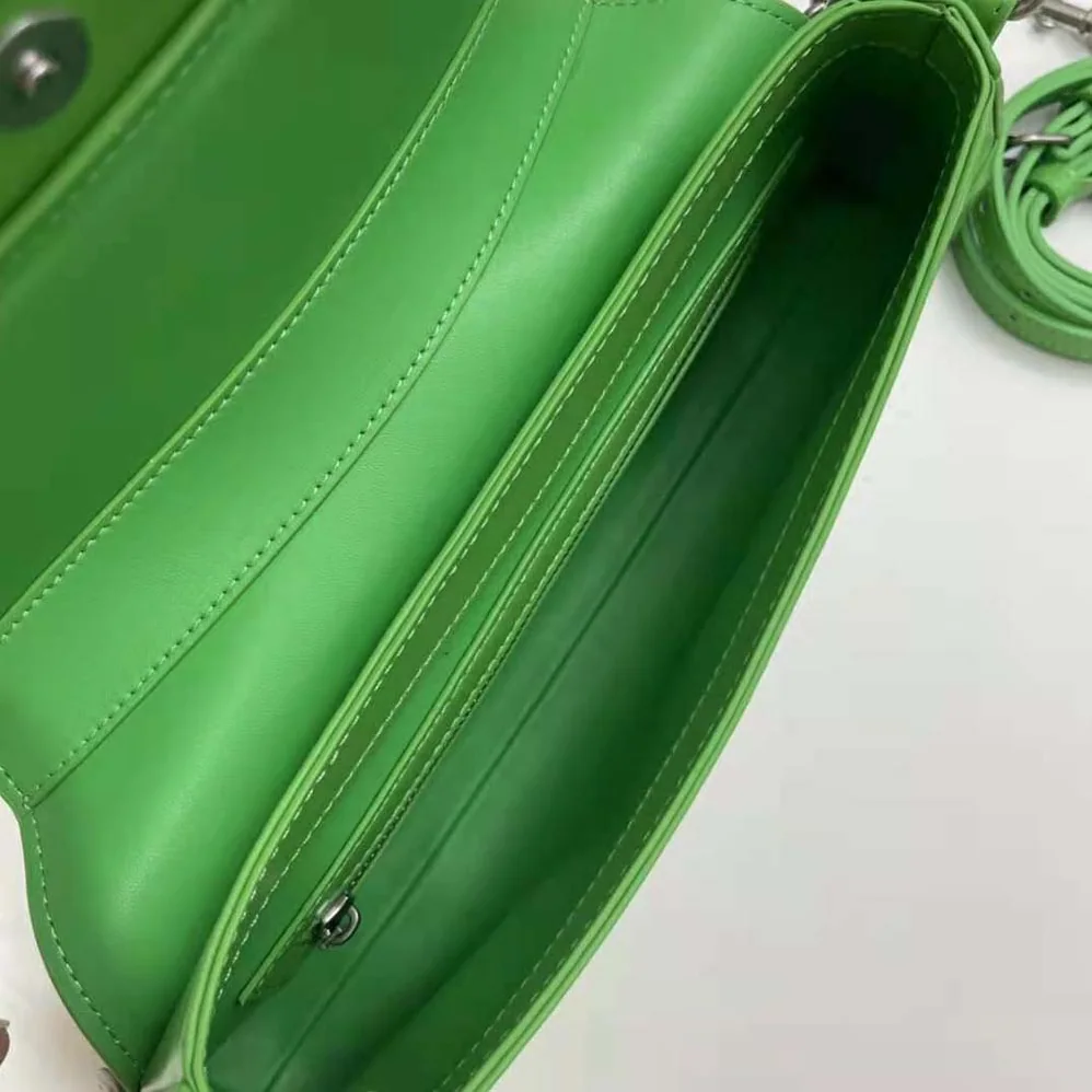 Balenciaga Lindsay Small Shoulder Bag With Strap in Bright Green Shiny Smooth Calfskin for Women Balenciaga Lindsay Small Shoulder Bag With Strap in Bright Green Shiny Smooth Calfskin for Women
