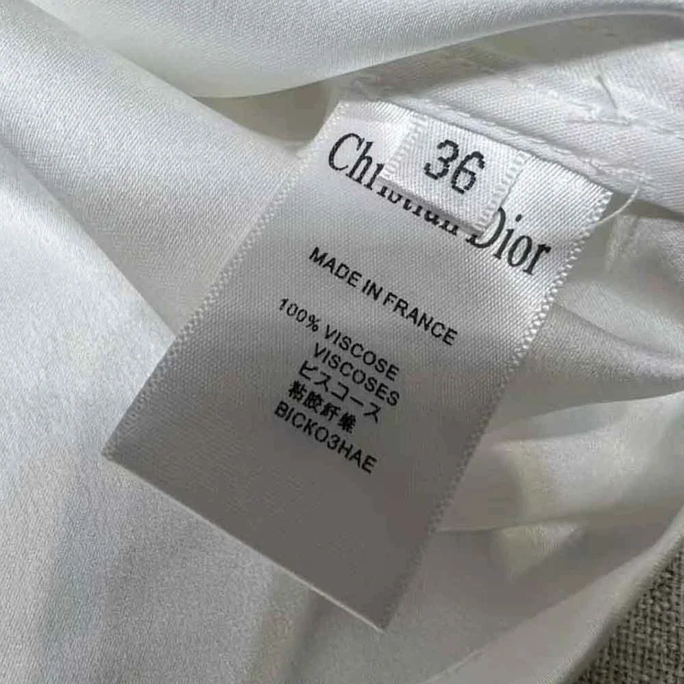 Dior Vibe Shorts White Technical Satin for Women