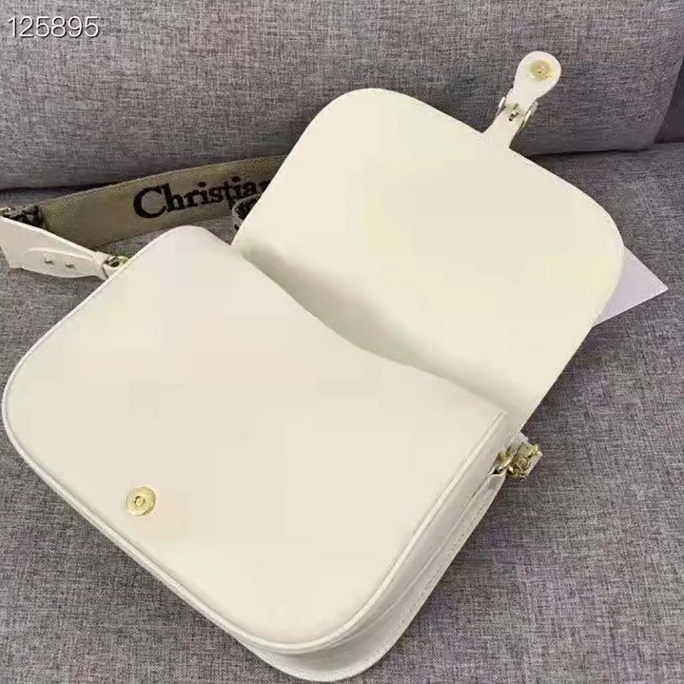 Dior Large Dior Bobby Bag Box Calfskin for Women in White