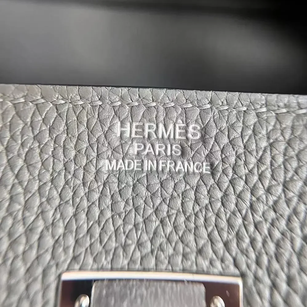Hermes Birkin 30 Bag in Epsom Leather with Silver Hardware in Grey Hermes Birkin 30 Bag in Epsom Leather with Silver Hardware in Grey