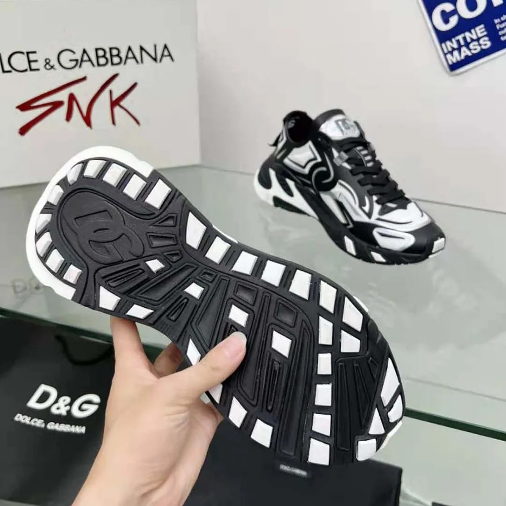 Dolce Gabbana D&G Mesh Fast Sneakers for Men in Black Dolce Gabbana D&G Mesh Fast Sneakers for Men in Black