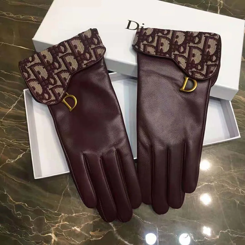 Dior Saddle Gloves Navy Blue Smooth Lambskin for Women Dior Saddle Gloves Navy Blue Smooth Lambskin for Women