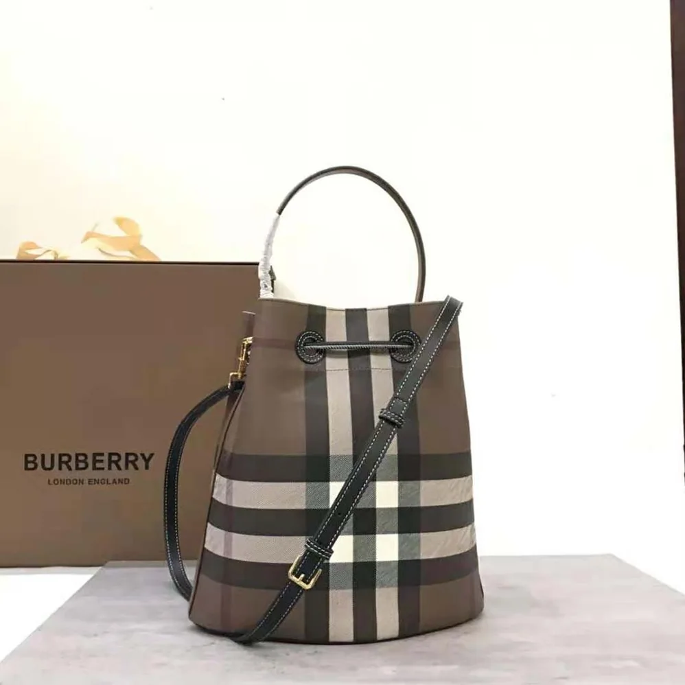 Burberry Mini TB Bucket Bag in Calf Leather for Women Burberry Mini TB Bucket Bag in Calf Leather for Women