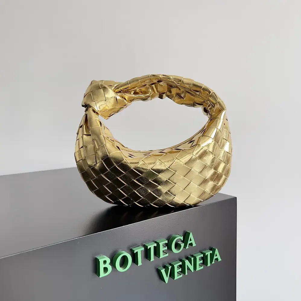 Bottega Veneta Mini Jodie for Women in Gold Bottega Veneta Mini Jodie for Women in Gold