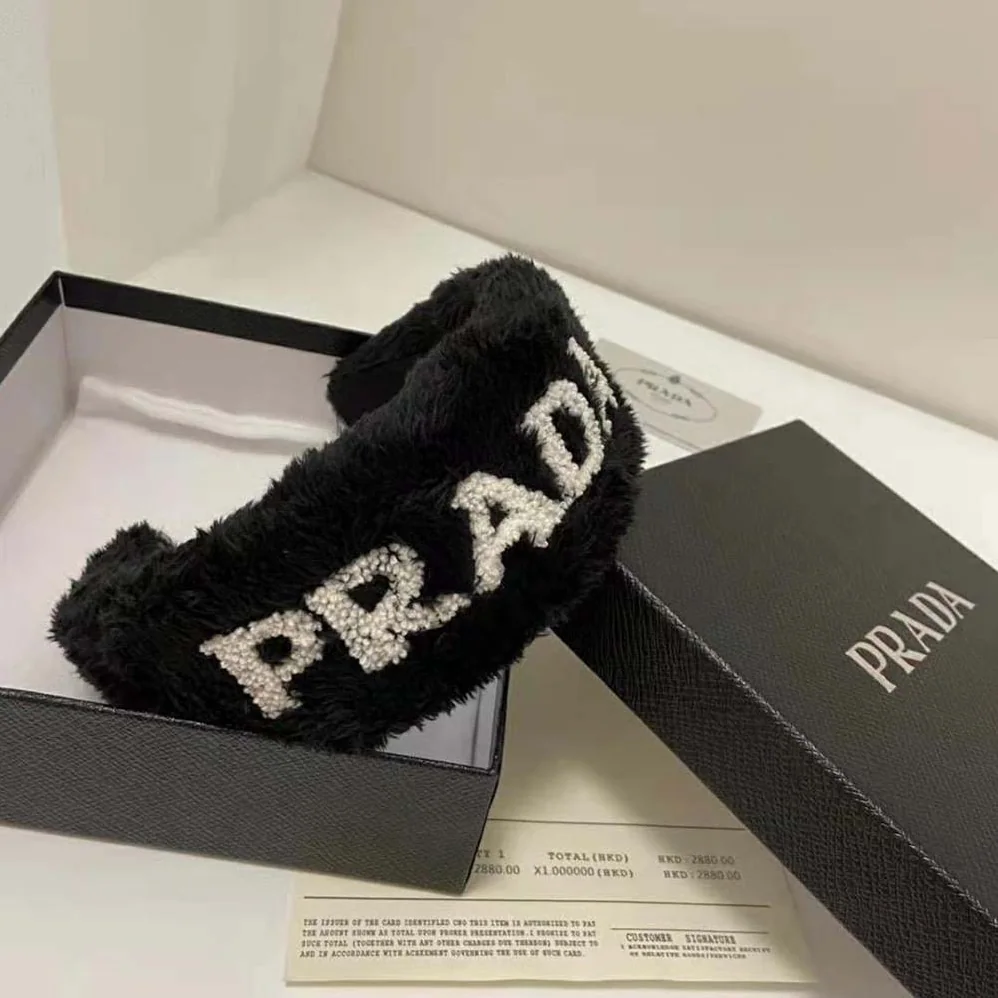 Prada Terrycloth Headband with A Beguiling Rounded Design for Women Prada Terrycloth Headband with A Beguiling Rounded Design for Women