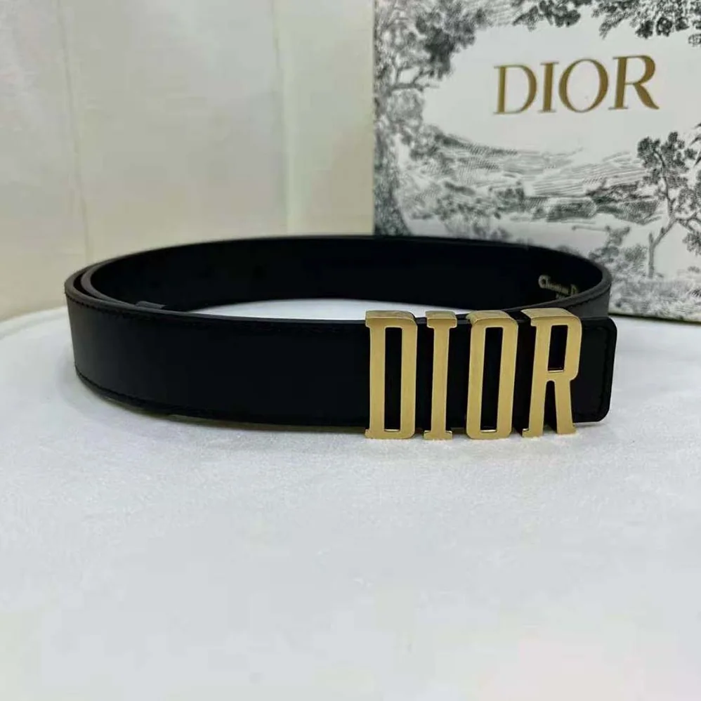 Dior D-Fence Belt Black Smooth Calfskin for Women