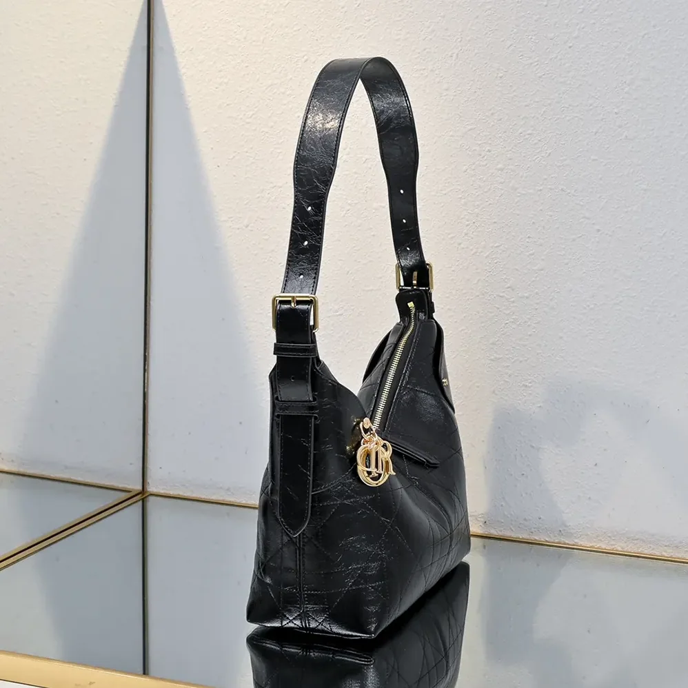 Dior Medium Dior Voyage Bag Black Flat Macrocannage Grained Calfskin for Women Dior Medium Dior Voyage Bag Black Flat Macrocannage Grained Calfskin for Women
