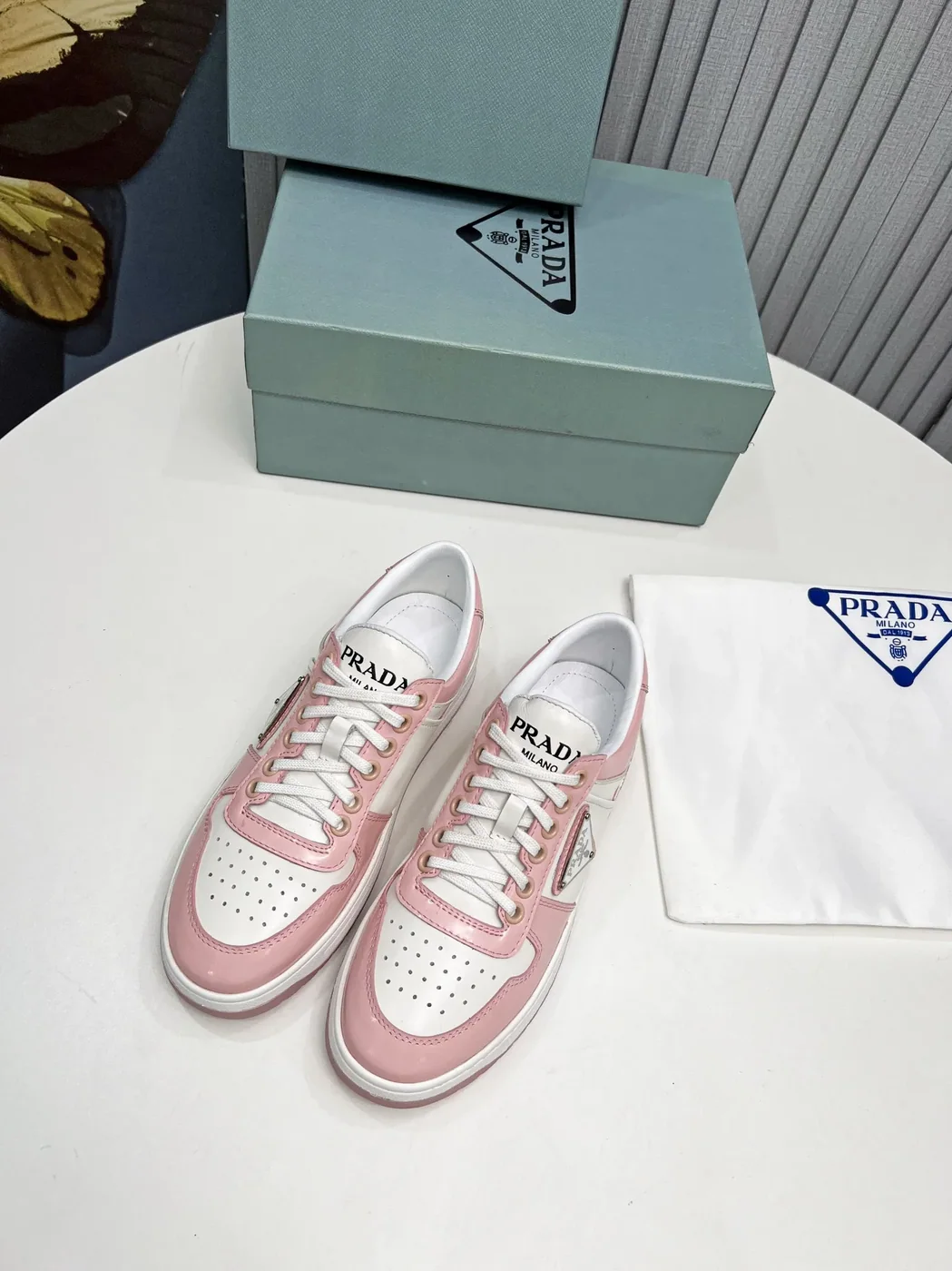 Prada Downtown Sneakers Pink / Prada Downtown Sneakers Pink /