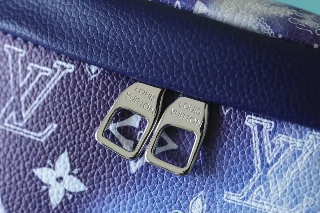 Louis Vuitton Discovery Bumbag PM in Monogram Blue Silver Hardware Louis Vuitton Discovery Bumbag PM in Monogram Blue Silver Hardware