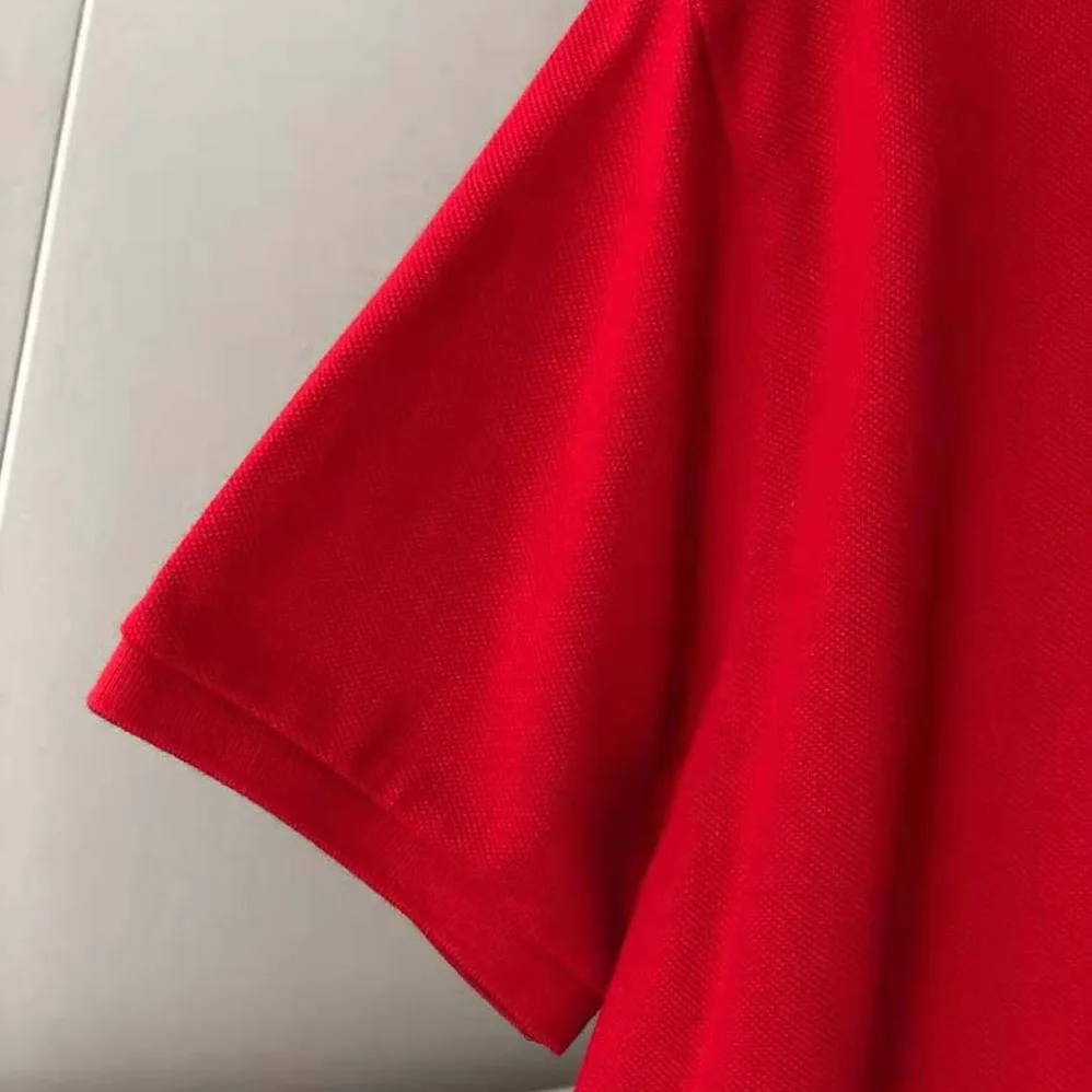 Burberry Logo Detail Cotton Pique Polo Shirt for Men in Red