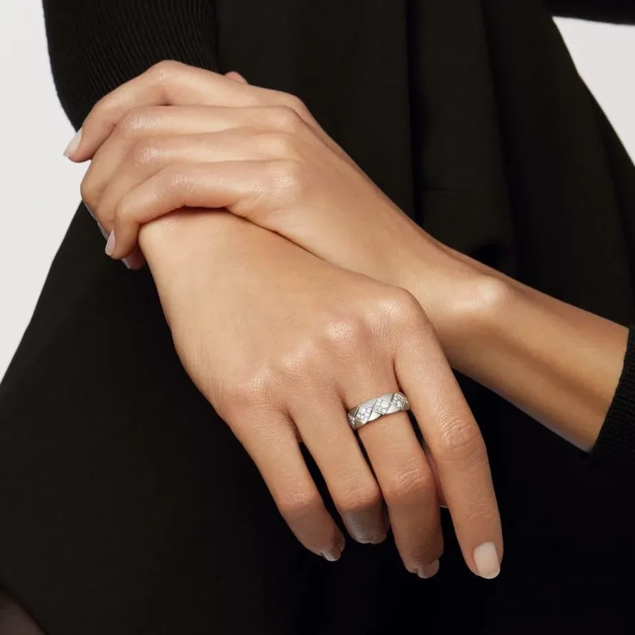 Chanel Coco Crush Ring White Gold Small Version Chanel Coco Crush Ring White Gold Small Version