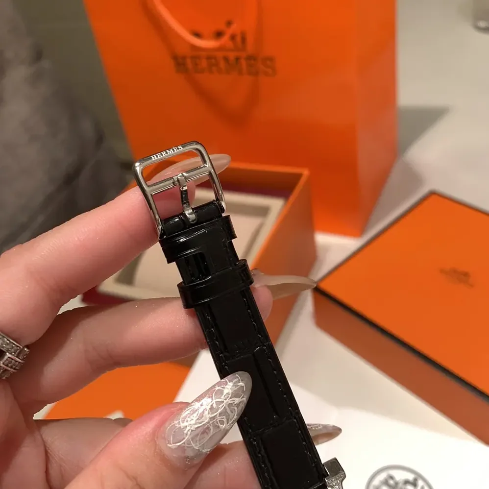 Hermes Heure H Watch Small Model 25 mm for Women in Silver