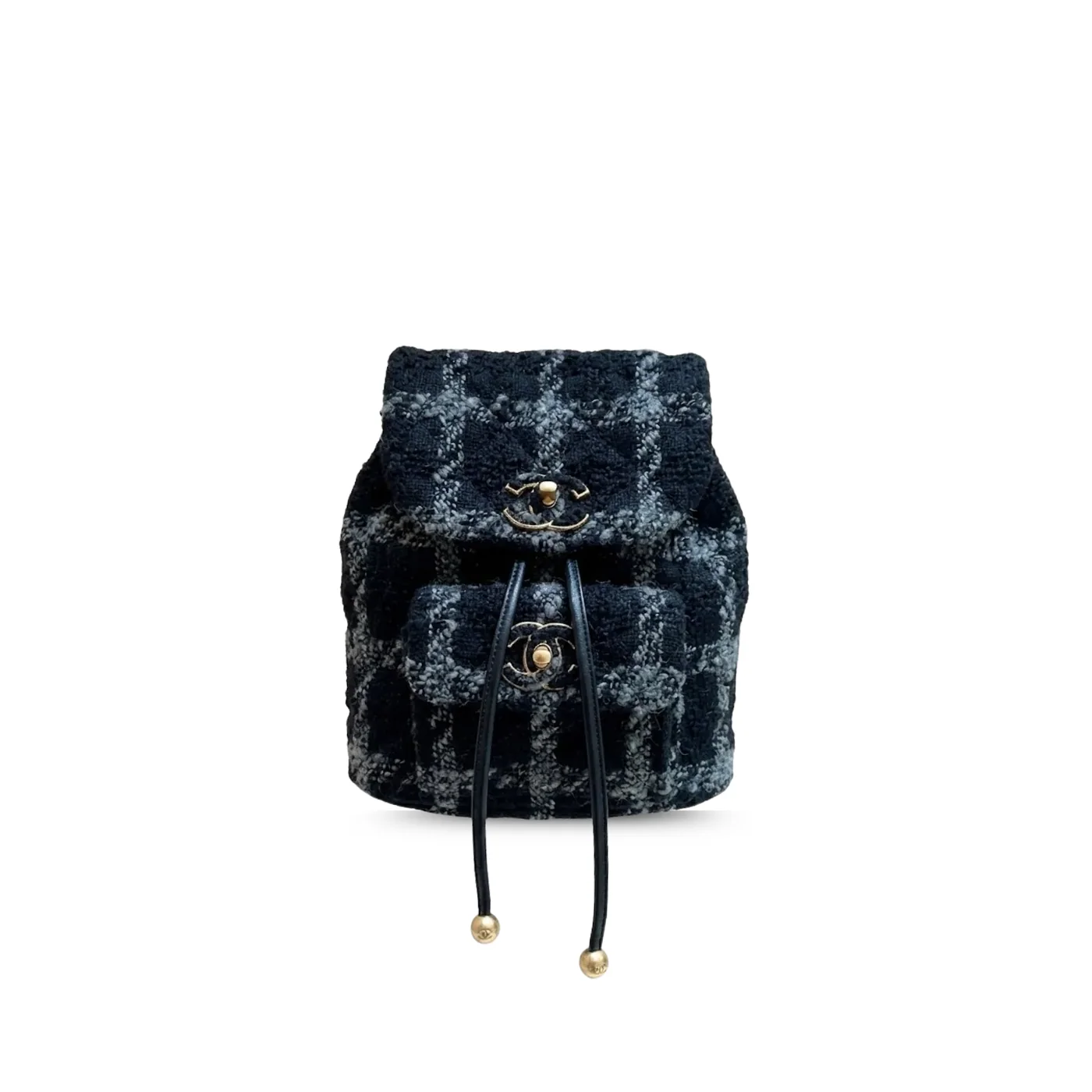 Chanel Backpack in Blue Gold Hardware