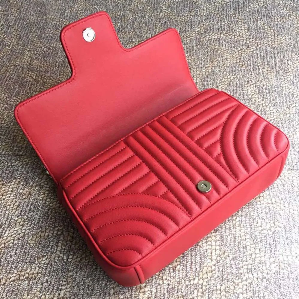Prada Diagramme Leather Shoulder Bag in Red Prada Diagramme Leather Shoulder Bag in Red