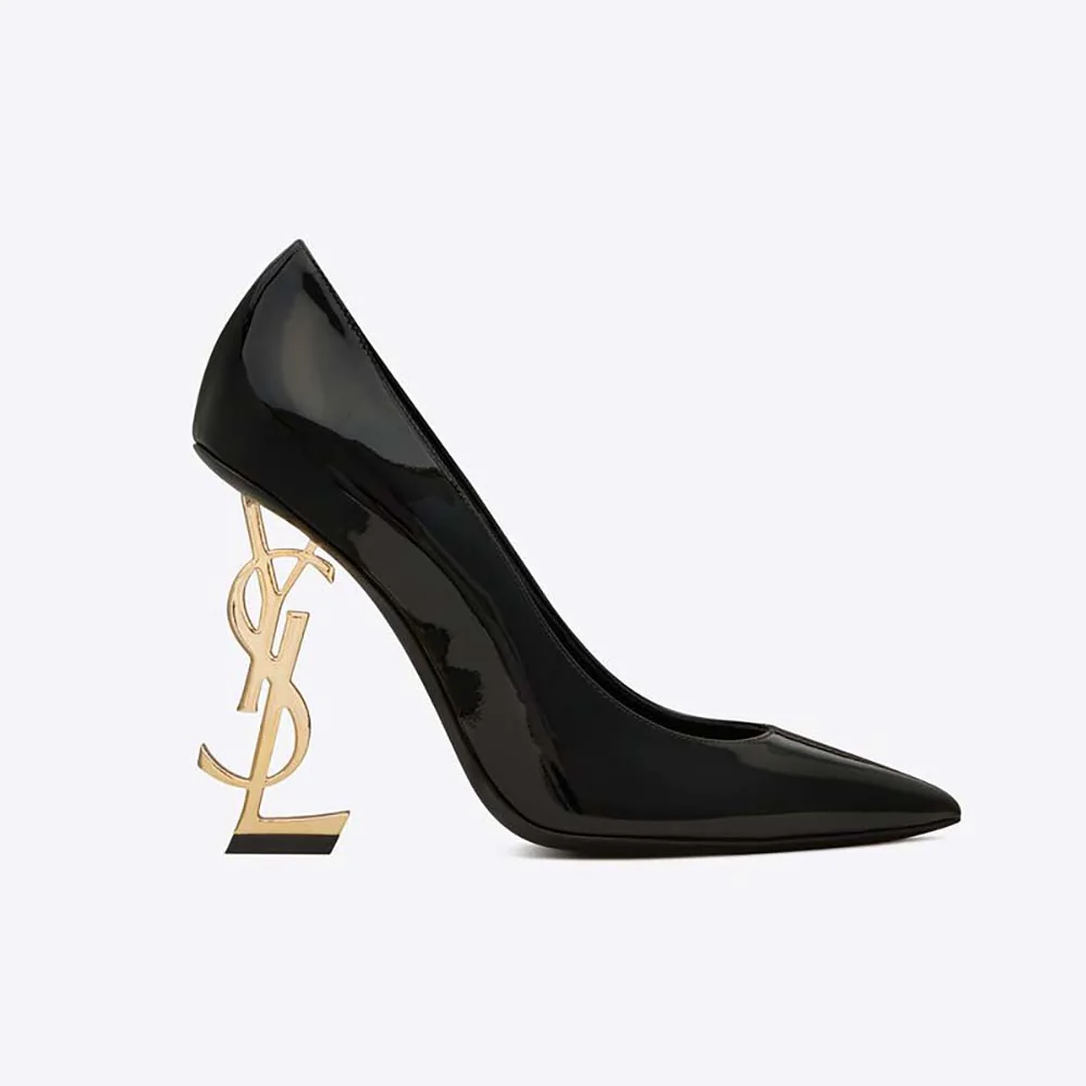 Saint Laurent YSL Opyum Pumps in Patent Leather for Women in Black