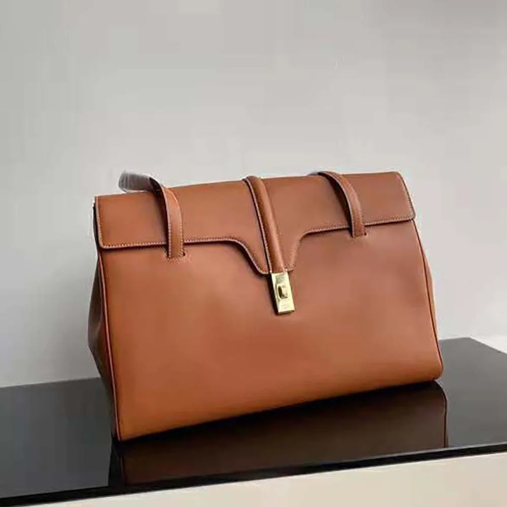 Celine Large Soft 16 Bag in Smooth Calfskin for Women in Brown