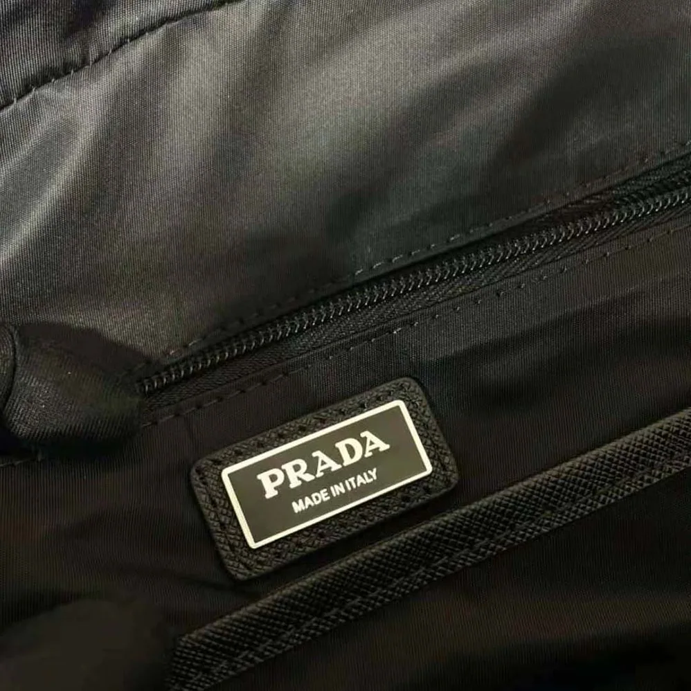 Prada Re-Nylon and Saffiano Leather Backpack for Men in Black Prada Re-Nylon and Saffiano Leather Backpack for Men in Black