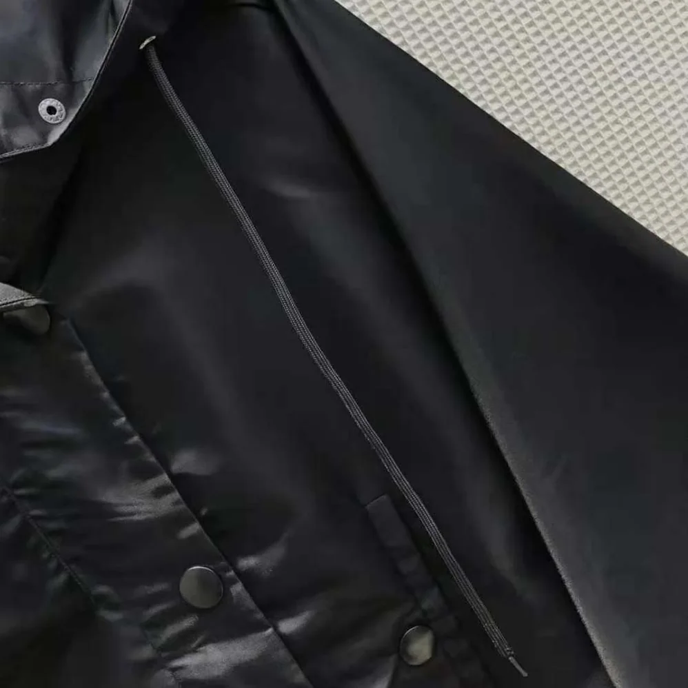 Prada Re-Nylon Gabardine Hooded Blouson Jacket for Women in Black Prada Re-Nylon Gabardine Hooded Blouson Jacket for Women in Black