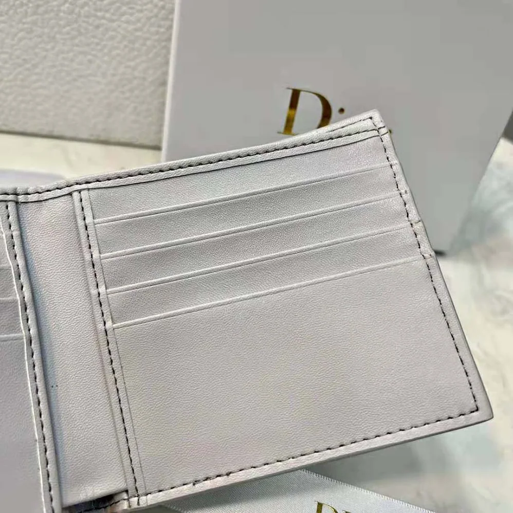 Dior Wallet Gray Dior Oblique Galaxy Leather for Men Dior Wallet Gray Dior Oblique Galaxy Leather for Men