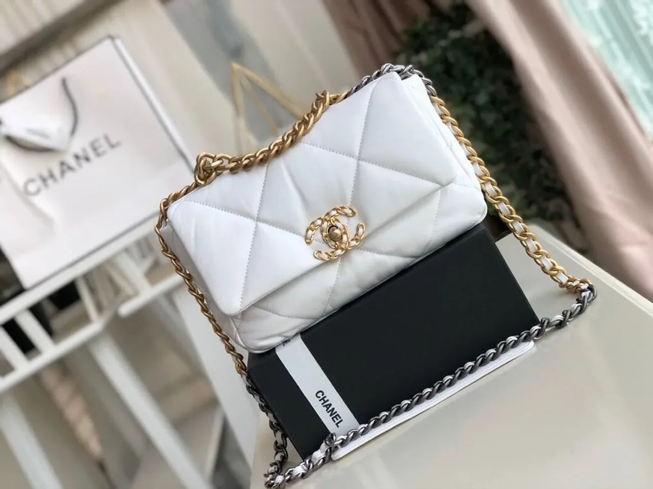 Chanel Classic Mini Flap Coco bag Top Handle Black / Chanel Classic Mini Flap Coco bag Top Handle Black /