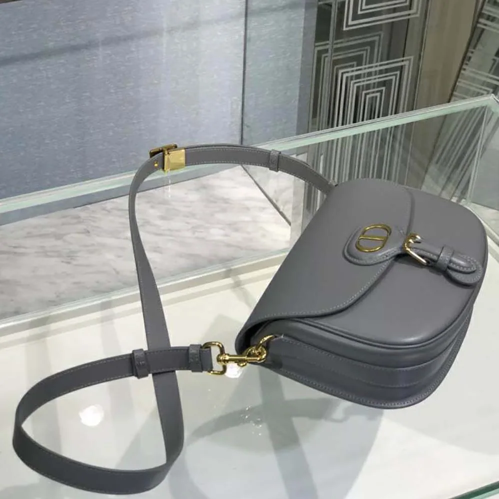 Dior Small Dior Bobby Bag Gray Box Calfskin for Women Dior Small Dior Bobby Bag Gray Box Calfskin for Women