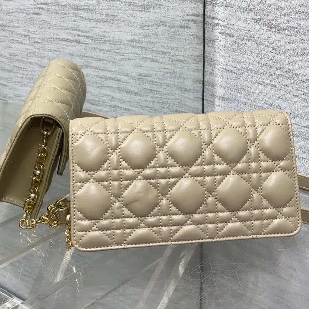 Dior Jolie Mini Bag Powder Beige Cannage Lambskin for Women Dior Jolie Mini Bag Powder Beige Cannage Lambskin for Women