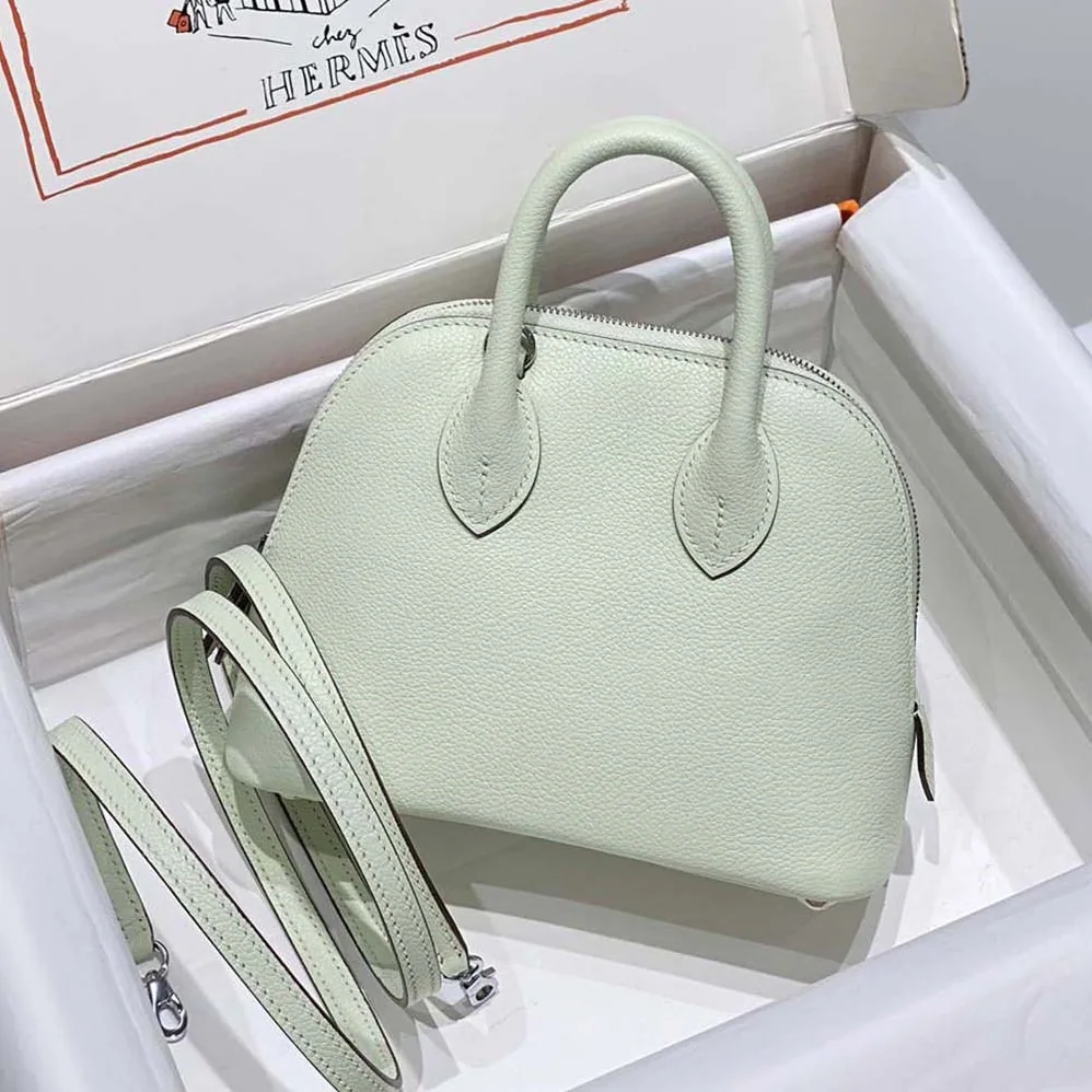 Hermes Bolide 1923 Bag in Epsom Calfskin for Unisex in Lime Hermes Bolide 1923 Bag in Epsom Calfskin for Unisex in Lime