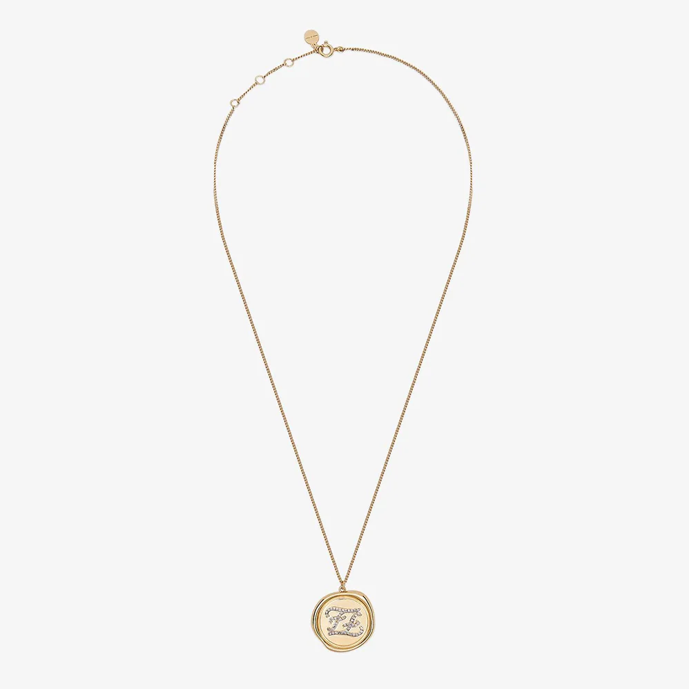 Fendi Karligraphy Gold for Women in Colored Necklace Fendi Karligraphy Gold for Women in Colored Necklace
