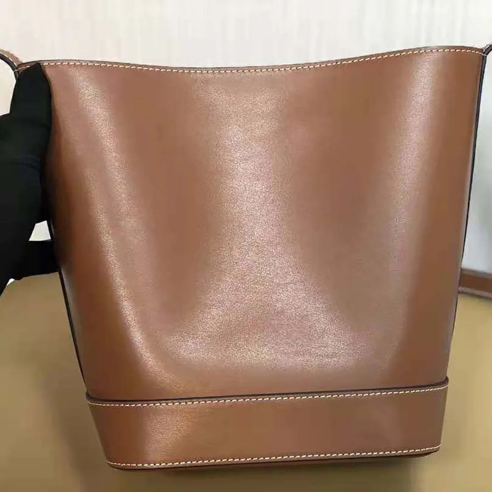Celine Small Bucket Cuir Triomphe in Smooth Calfskin for Women in Brown