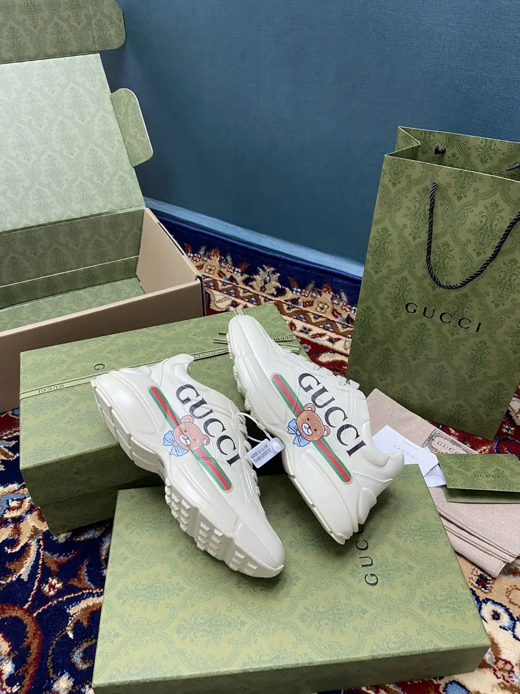 Gucci KAI x Gucci Rhyton Sneaker White Ivory