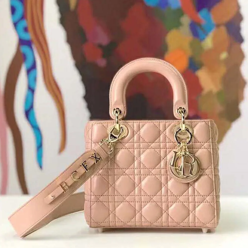 Dior MY ABCDIOR Lambskin Personalize Bag for Women in Pink
