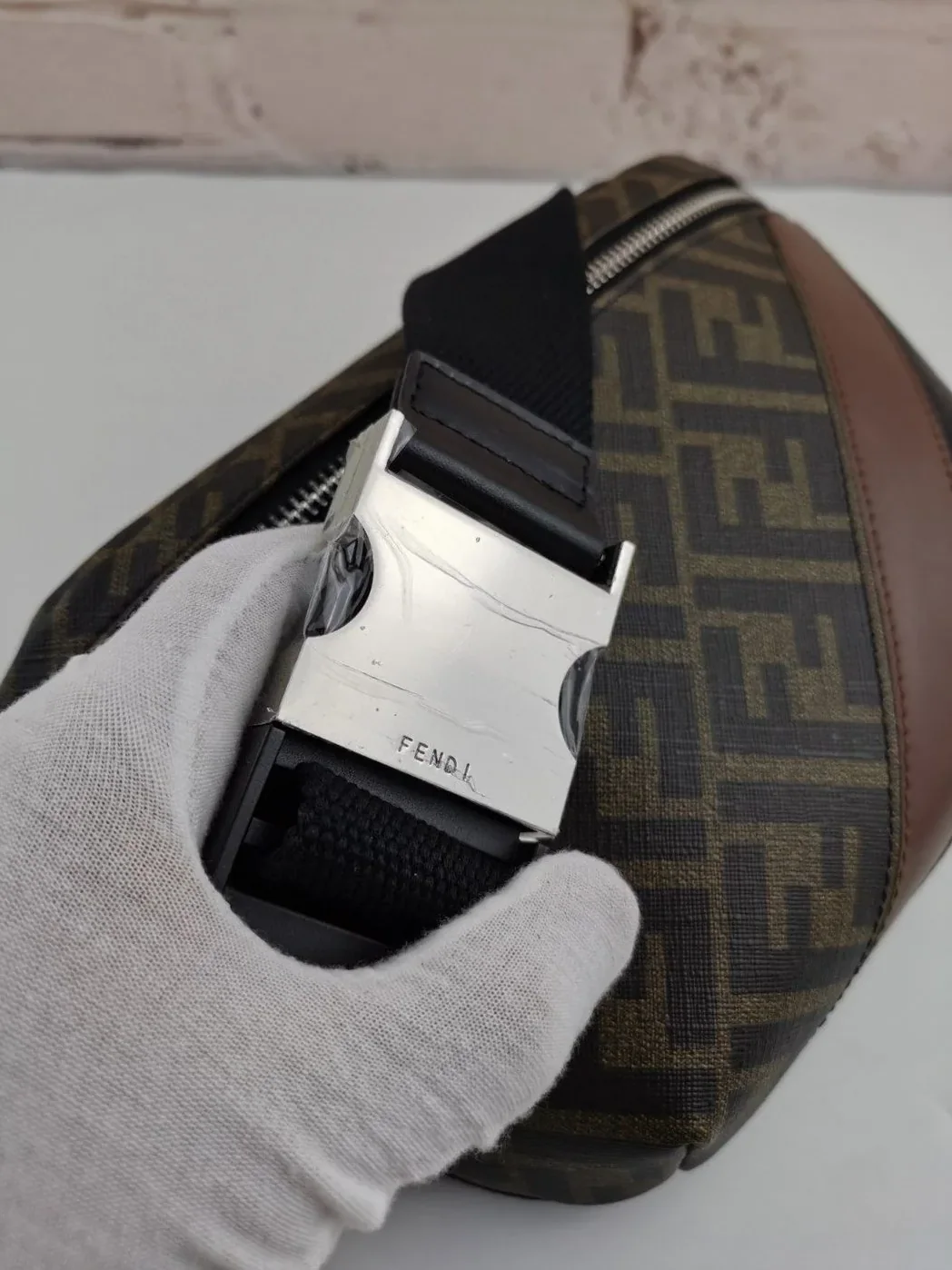 Fendi Belt Bag Khaki in Brown Fendi Belt Bag Khaki in Brown