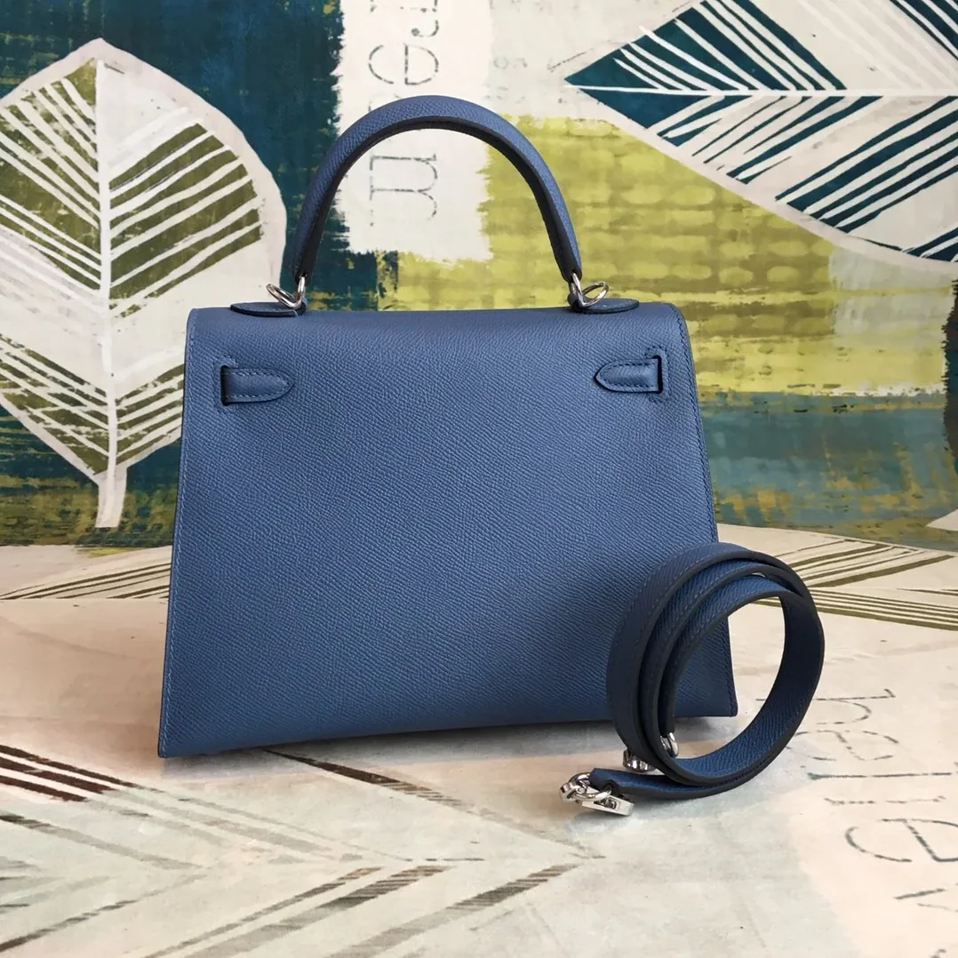 Hermes Kelly Navy Silver Toned Hardware / Hermes Kelly Navy Silver Toned Hardware /