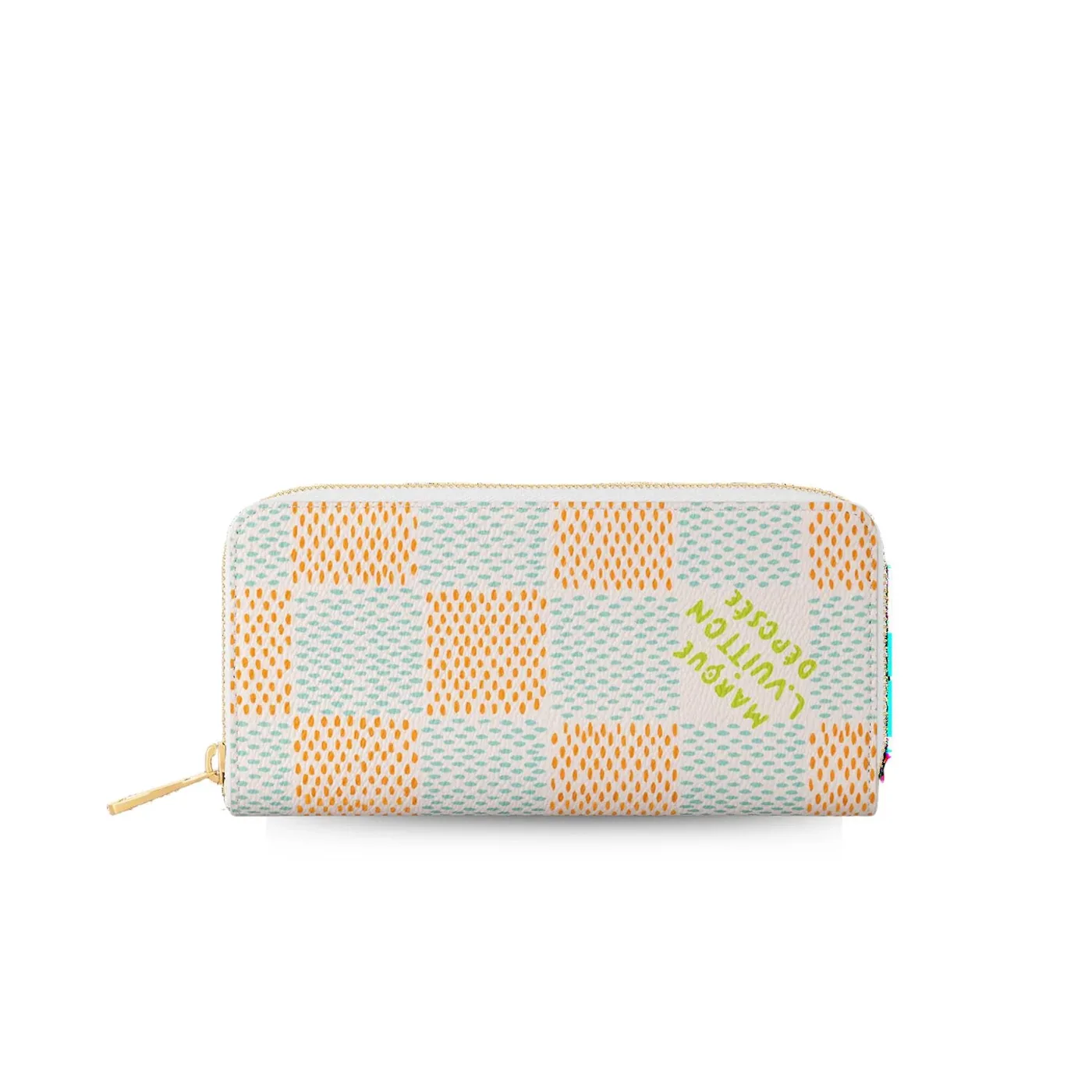 Louis Vuitton Zippy Vertical Wallet White 3.9 Inches/ Louis Vuitton Zippy Vertical Wallet White 3.9 Inches/