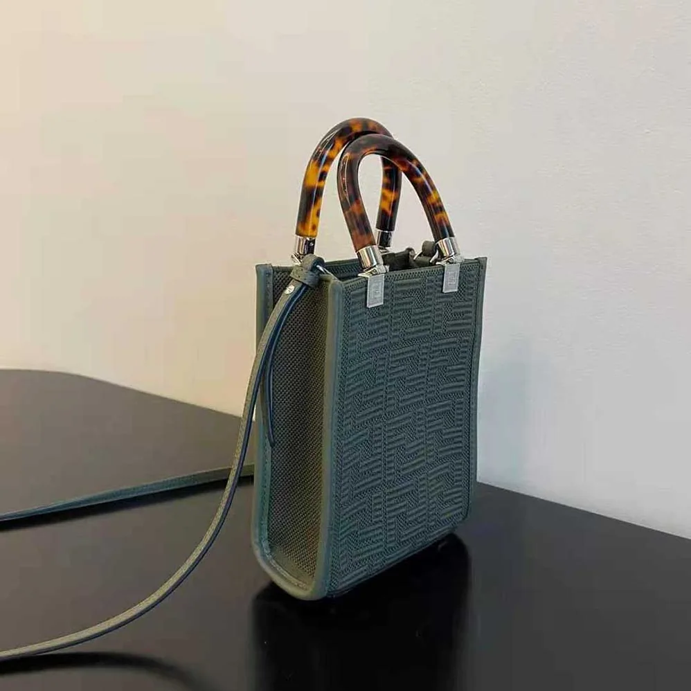 Fendi Mini Sunshine Shopper FF Fabric Mini for Women in Bag Fendi Mini Sunshine Shopper FF Fabric Mini for Women in Bag