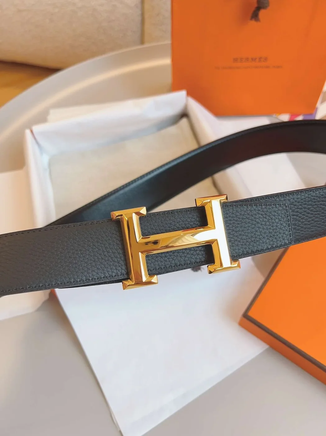 Hermes Constance Belt Buckle Black