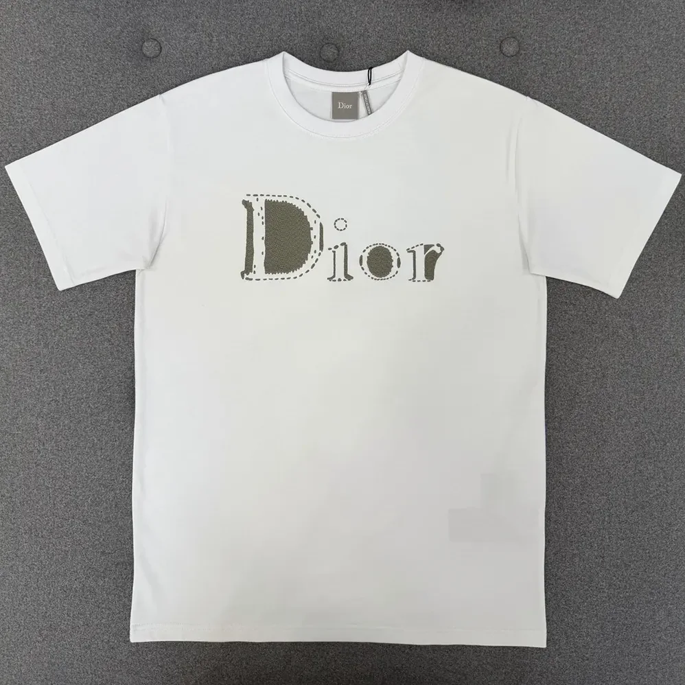 Dior Reverse T-Shirt Relaxed Fit White Cotton Jersey for Women Dior Reverse T-Shirt Relaxed Fit White Cotton Jersey for Women