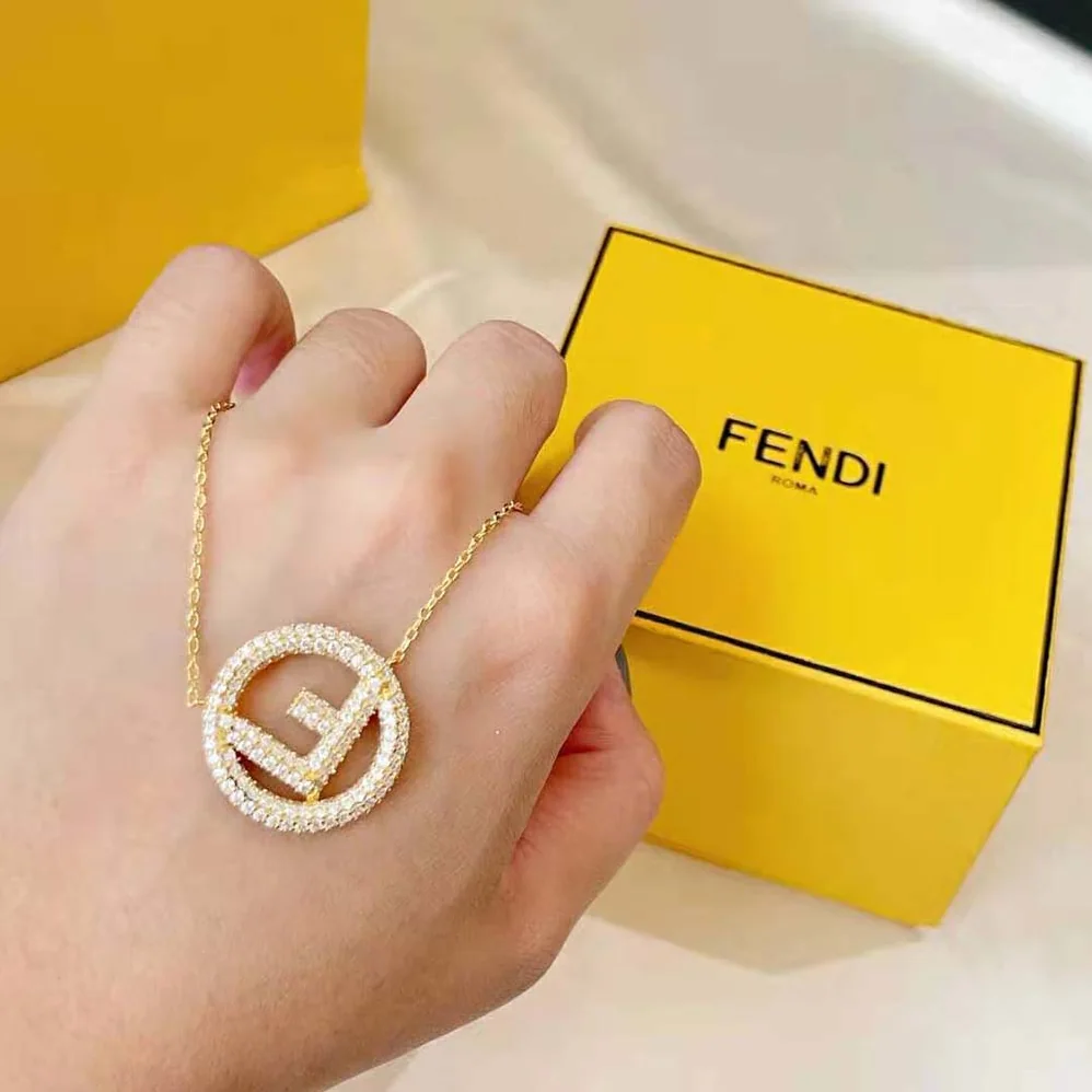 Fendi F is Fendi Gold Color Necklace for Women